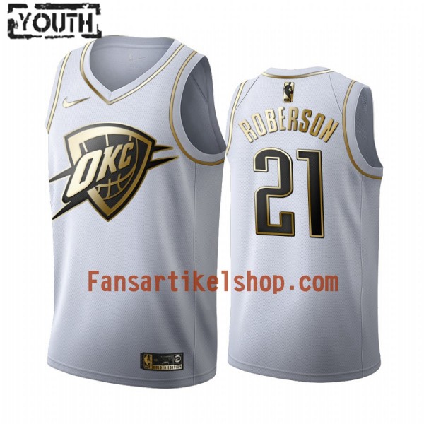 NBA Oklahoma City Thunder Trikot Andre Roberson 21 Nike 2019-2020 Weiß Golden Edition Swingman - Kinder NBA Oklahoma City Thunder Trikot Andre Roberson 21 Nike 2019-2020 Weiß Golden Edition Swingman - Kinder